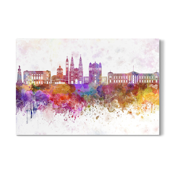 Galerie-Print "San Salvador skyline in watercolor" 30x20 cm artboxONE