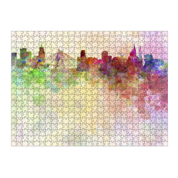 Puzzle Ravensburger "Sao Paulo skyline in watercolor" artboxONE - Städte - Sao paulo - Bild sao paulo