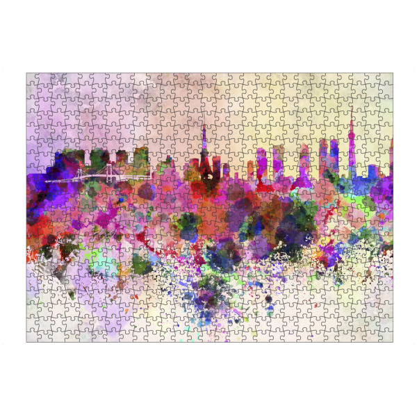 Puzzle Ravensburger "Tokyo skyline in watercolor" artboxONE - Städte / Tokio - Tokyo - Bild tokyo