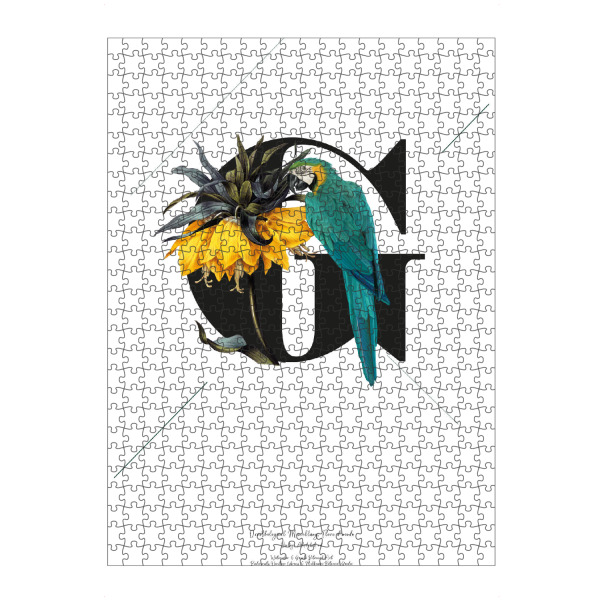 Puzzle Ravensburger "Botanical Alphabet-G" artboxONE - Typografie,Buchstaben,Buchstaben / G