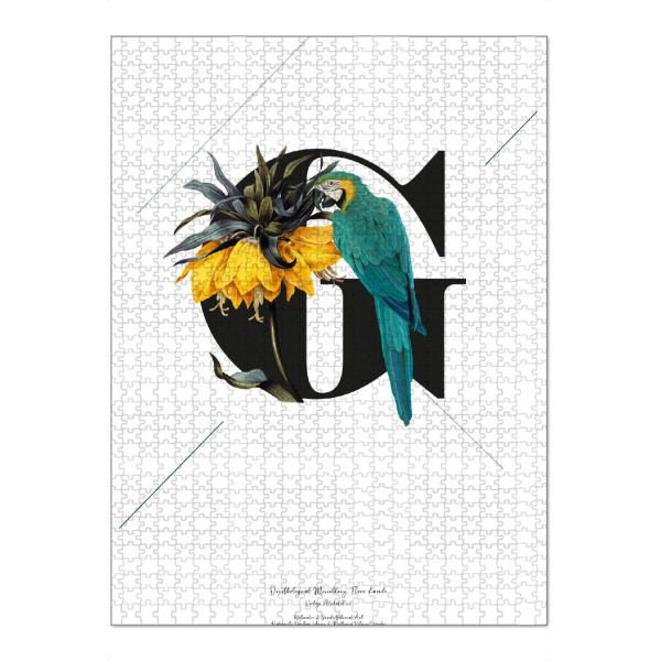 Puzzle Ravensburger "Botanical Alphabet-G" artboxONE - Typografie,Buchstaben,Buchstaben / G