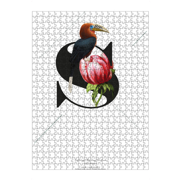 Puzzle Ravensburger "Botanical Alphabet-S" artboxONE - Buchstaben,Buchstaben / S
