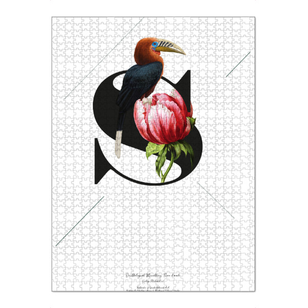 Puzzle Ravensburger "Botanical Alphabet-S" artboxONE - Buchstaben,Buchstaben / S