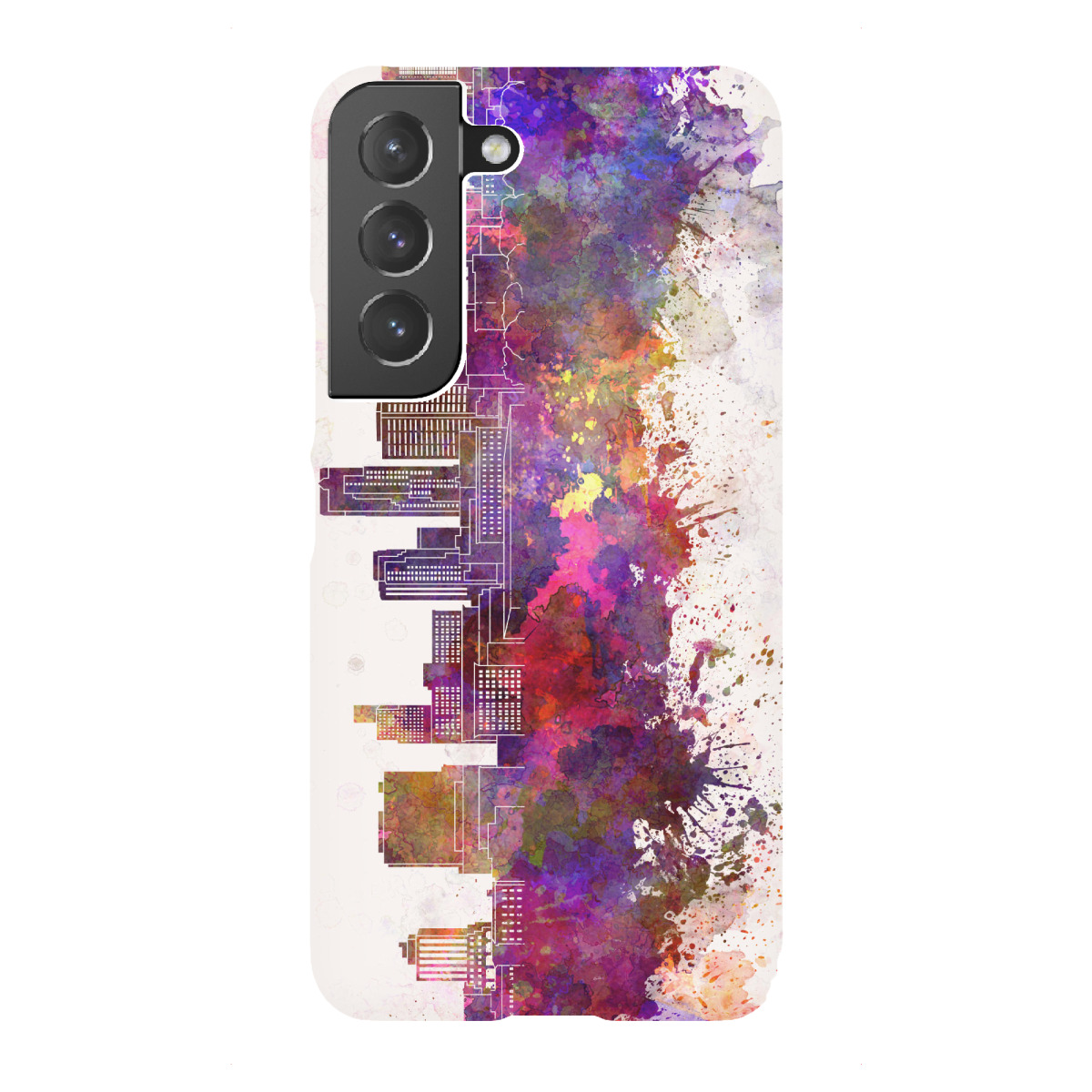 "Saint Paul skyline in watercolor"für Samsung Galaxy - Premium-Case Handyhülle artboxONE