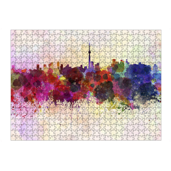 Puzzle Ravensburger "Toronto skyline in watercolor" artboxONE - Städte - Toronto,Canada - Bild toronto