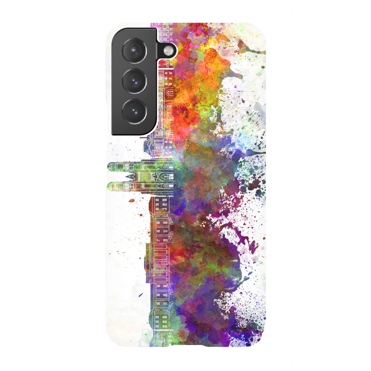 "Tours skyline in watercolor"für Samsung Galaxy - Premium-Case Handyhülle artboxONE