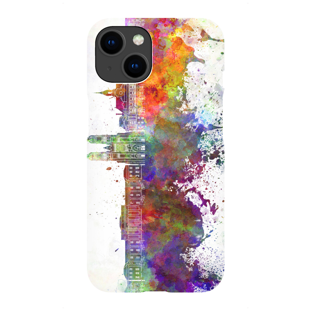iPhone "Tours skyline in watercolor" Premium-Case Handyhülle artboxONE