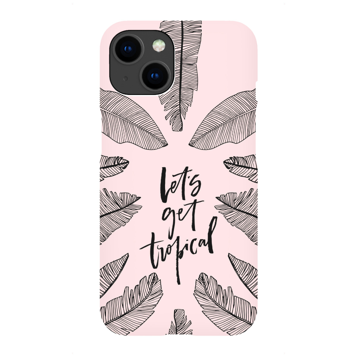 iPhone "Let's Get Tropical Quote" Premium-Case Handyhülle artboxONE