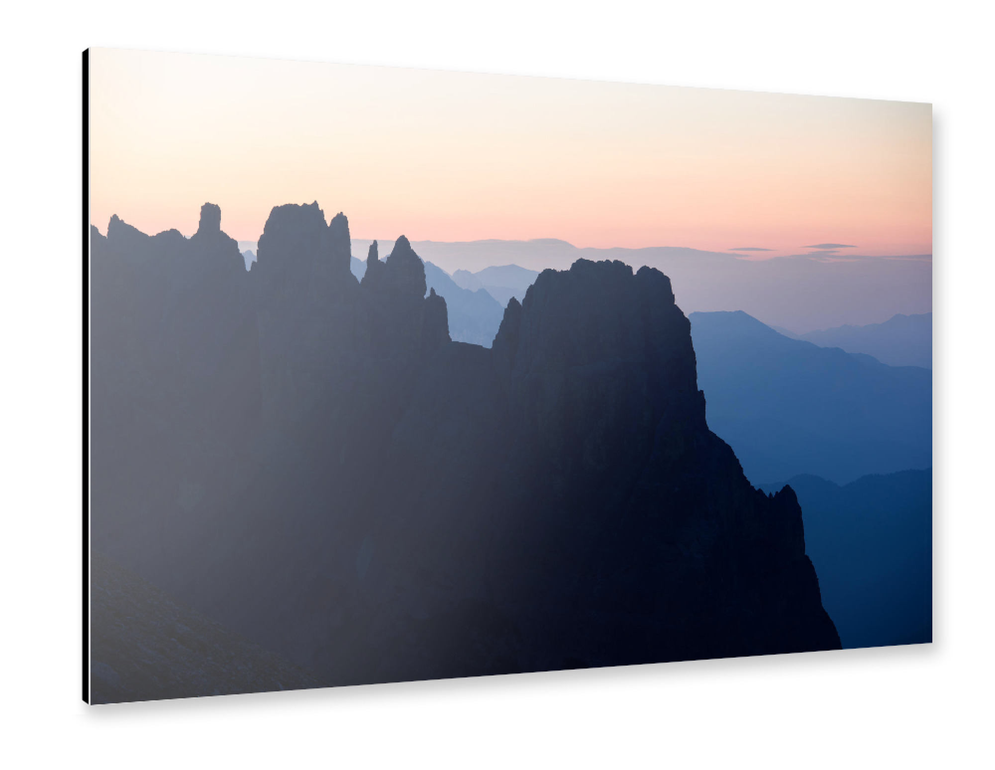 Alu-Dibond "Paternkoffel at sunrise" 75x50 cm artboxONE