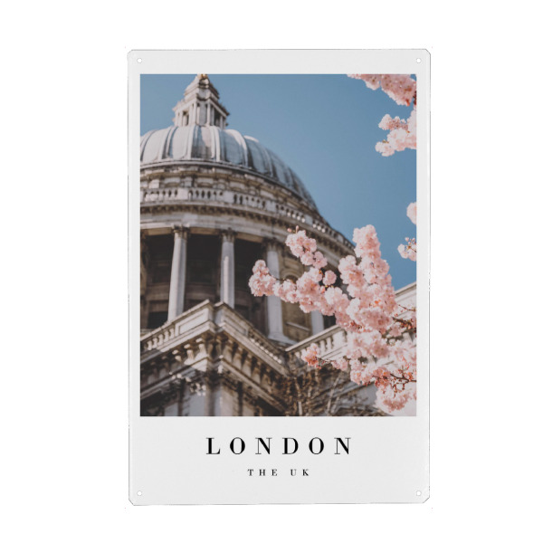 Holzbild "Moody London" artboxONE - Städte - Brexit,Europe,Modern,Building,Three