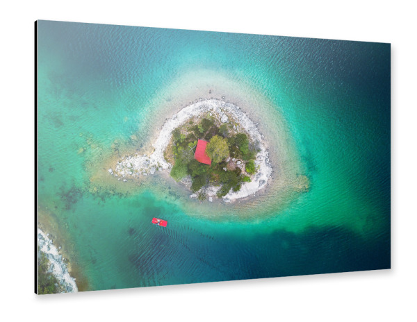 Alu-Dibond "Alpenkaribik" 30x20 cm artboxONE