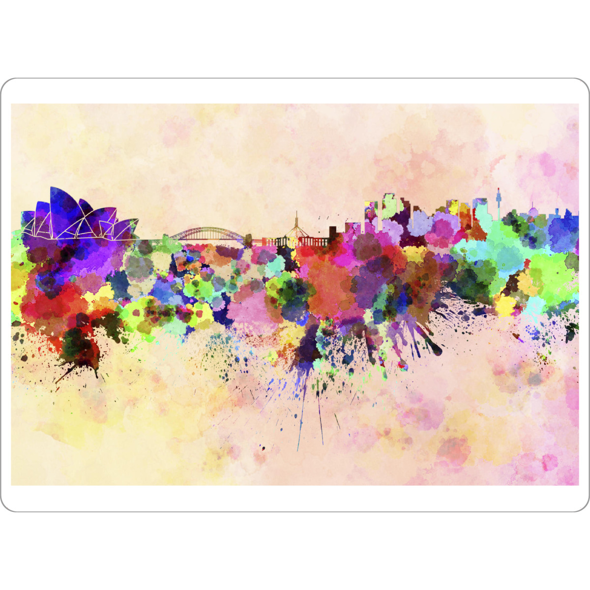 Tischset "Sydney skyline in watercolor" artboxONE - Städte / Sydney - Sydney,Australia - Bild sydney