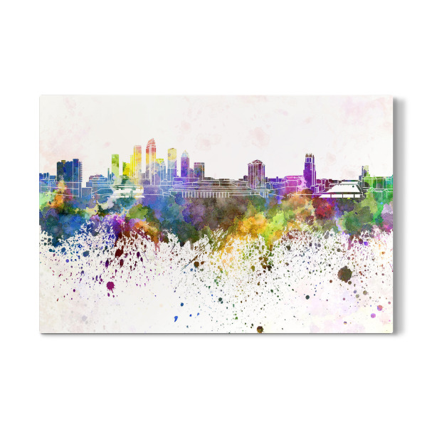 Galerie-Print "Tampa skyline in watercolor" 30x20 cm artboxONE