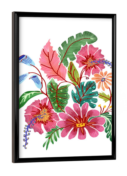 Poster mit schwarzem Rahmen "Freshly Cut" artboxONE - Floral - Botanical