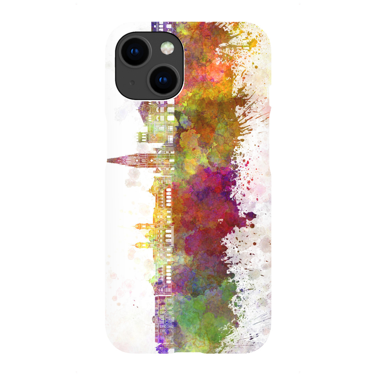 iPhone "San Sebastian skyline watercolor" Premium-Case Handyhülle artboxONE