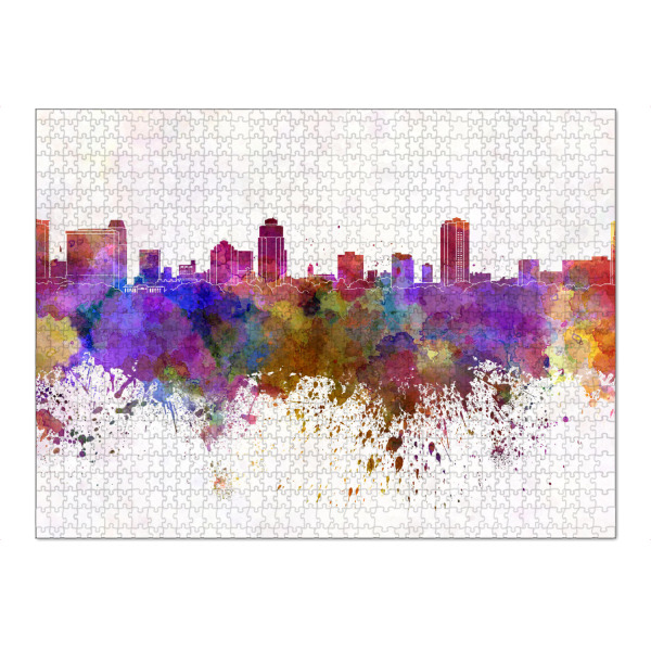 Puzzle Ravensburger "St. Petersburg skyline watercolor" artboxONE - Städte - St.petersburg,Florida - Bild st.petersburg
