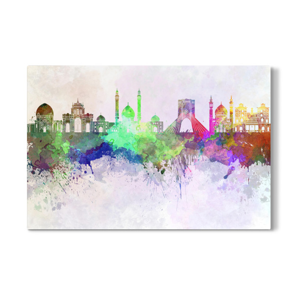 Galerie-Print "Tehran skyline in watercolor" 30x20 cm artboxONE