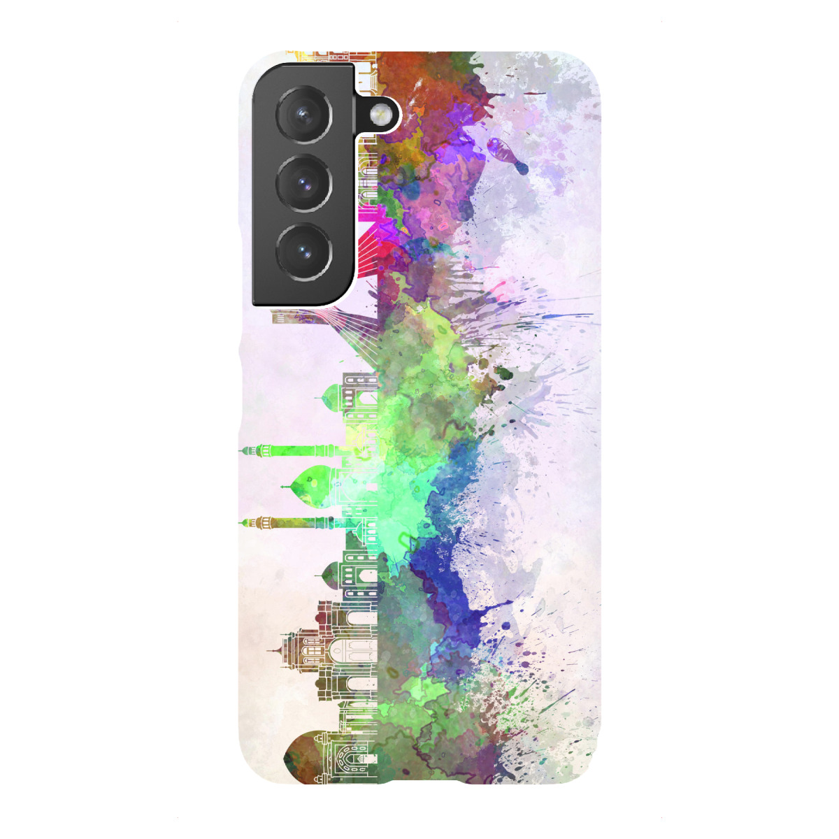 Samsung Galaxy "Tehran skyline in watercolor" Premium-Case Handyhülle artboxONE