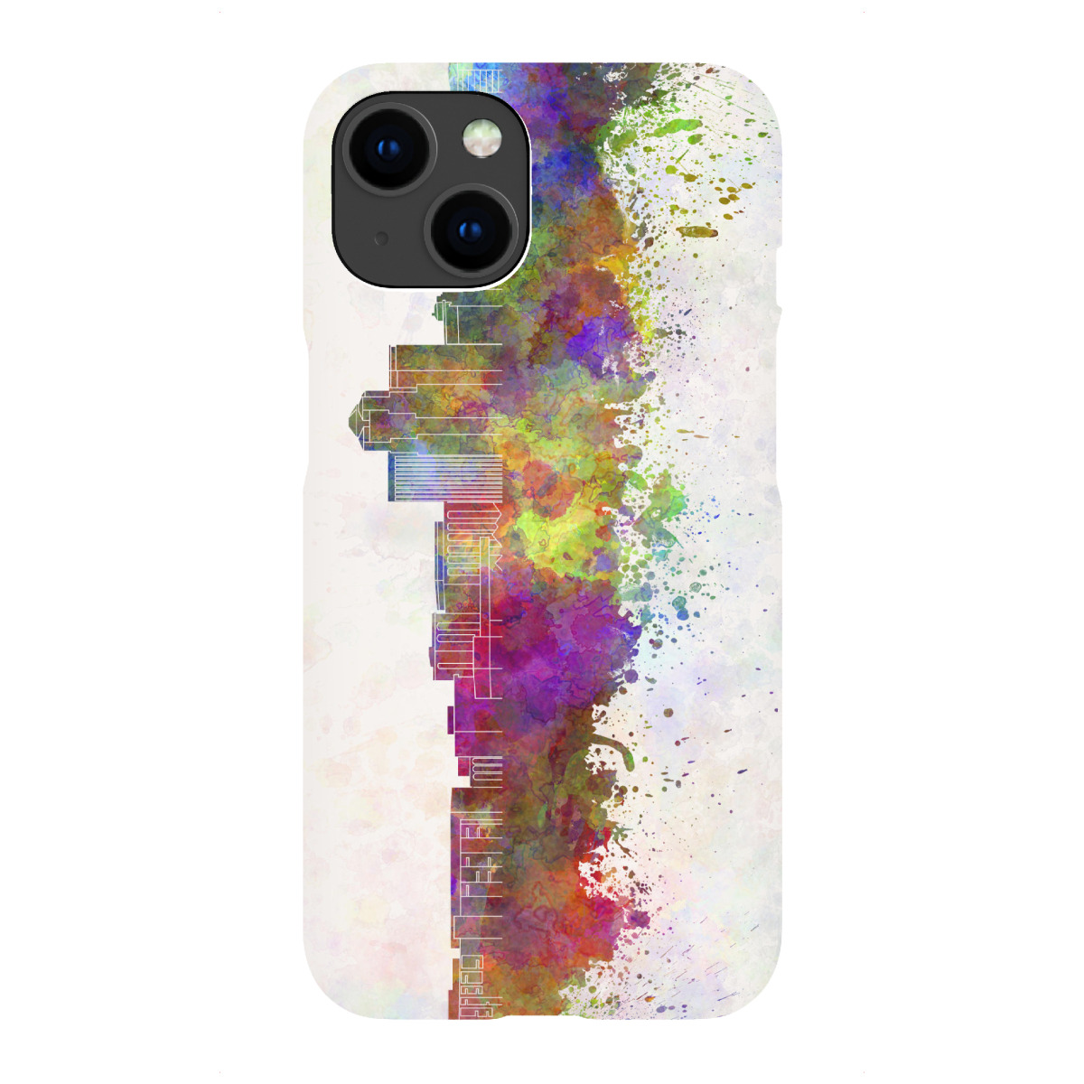 iPhone "Tucson skyline in watercolor" Premium-Case Handyhülle artboxONE