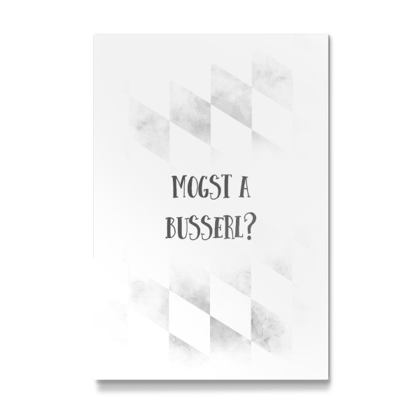 Galerie-Print "Bairisch MOGST A BUSSERL" 30x20 cm artboxONE