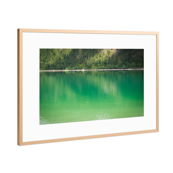 Poster mit Rahmen Kupfer "Licht und Schatten am See" artboxONE - Natur - See,Sylvensteinsee,Sylvensteinstausee