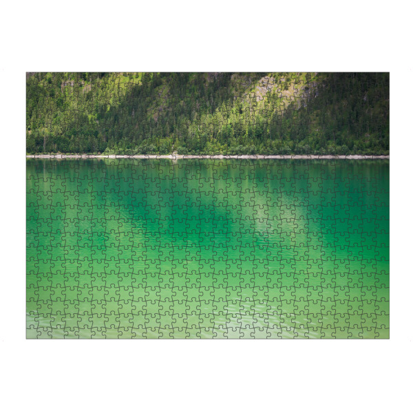 Puzzle Ravensburger "Licht und Schatten am See" artboxONE - Natur - See,Sylvensteinsee,Sylvensteinstausee - Bild see