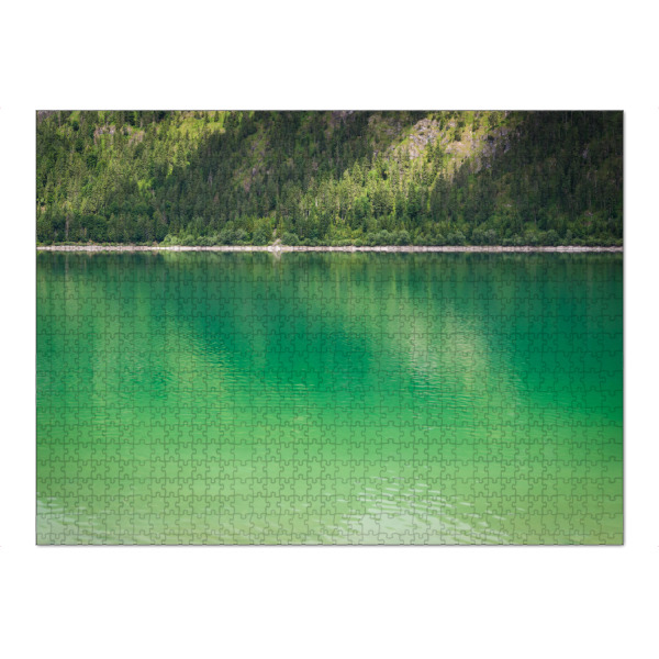 Puzzle Ravensburger "Licht und Schatten am See" artboxONE - Natur - See,Sylvensteinsee,Sylvensteinstausee - Bild see