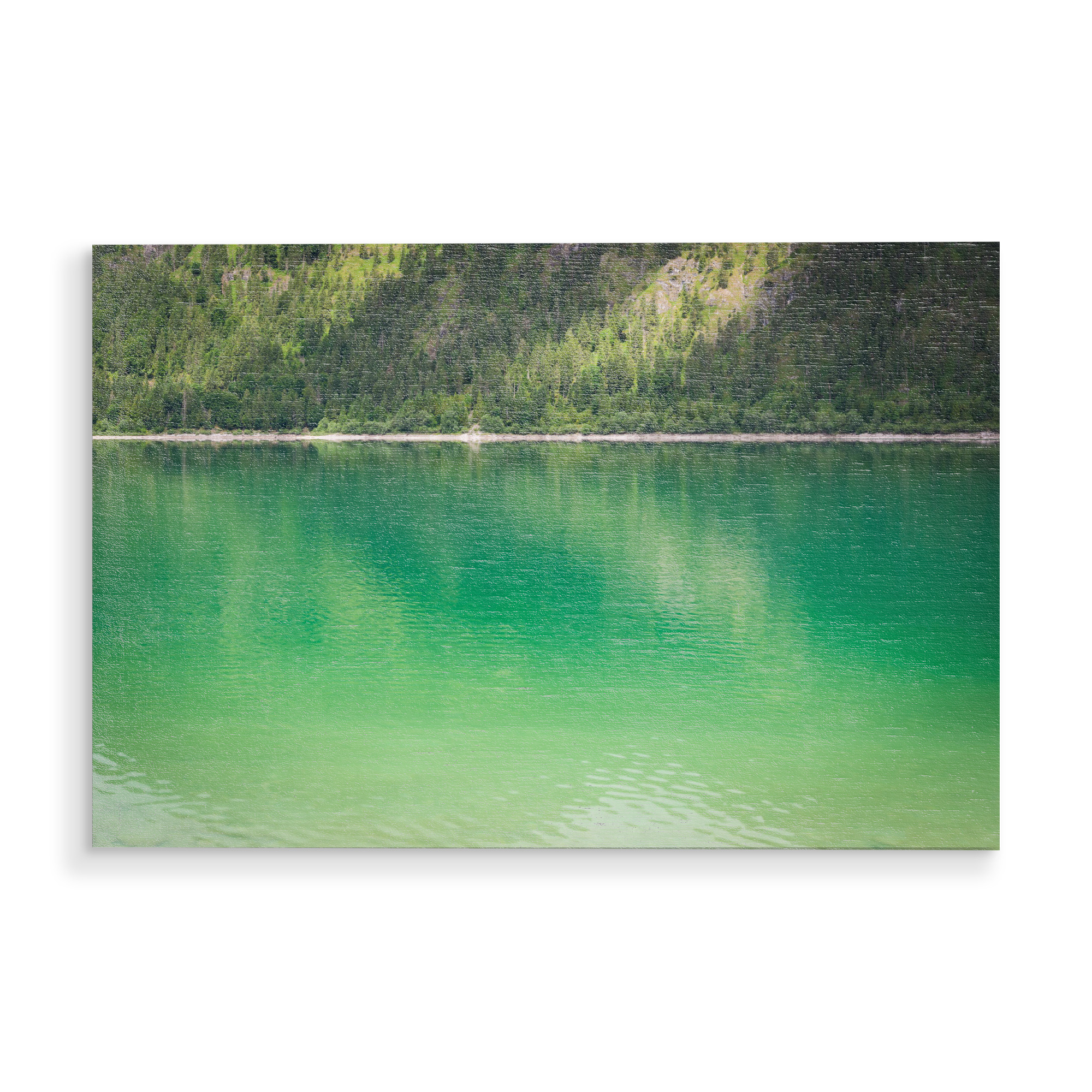 Holzbild "Licht und Schatten am See" artboxONE - Natur - See,Sylvensteinsee,Sylvensteinstausee