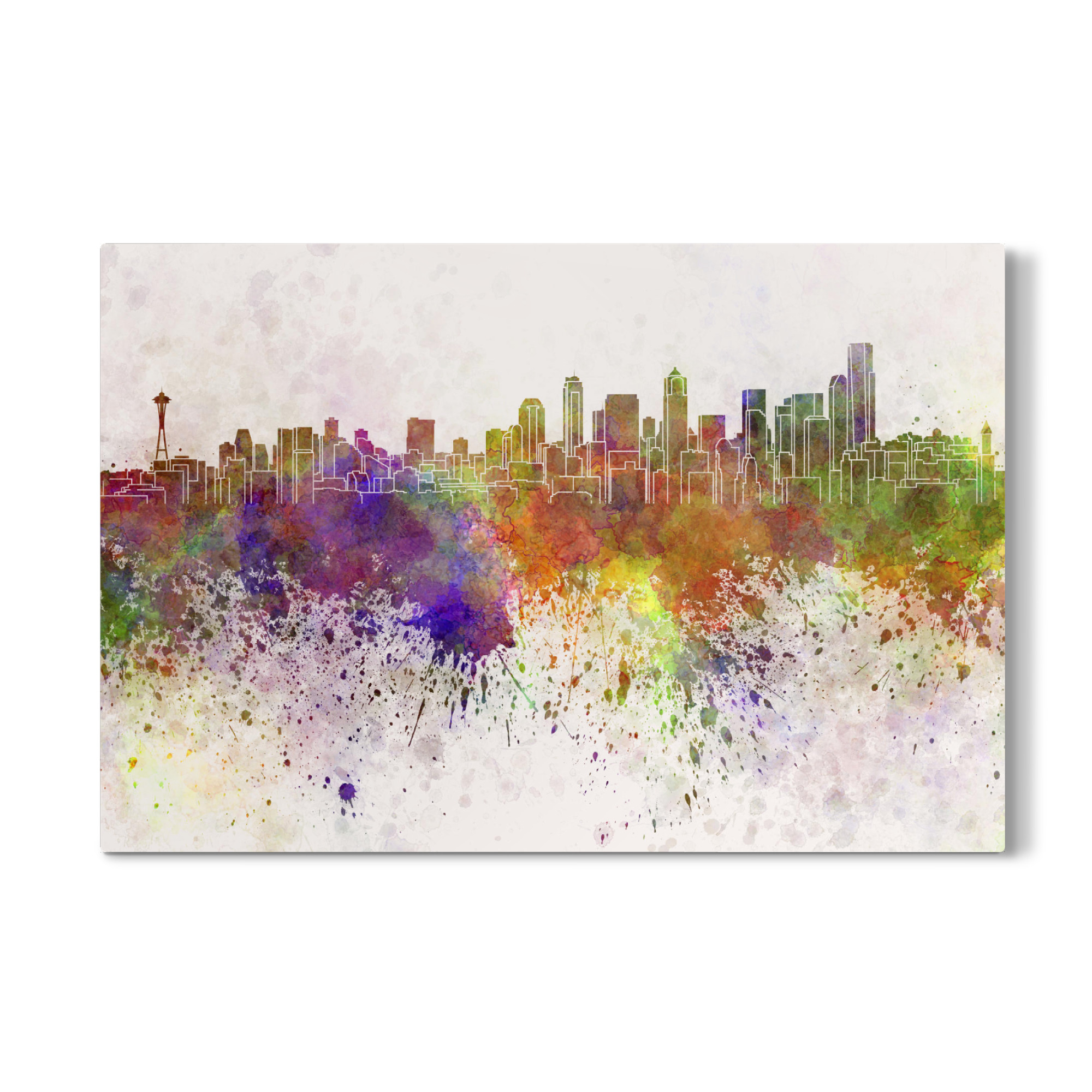 Galerie-Print "Seattle skyline in watercolor" 30x20 cm artboxONE