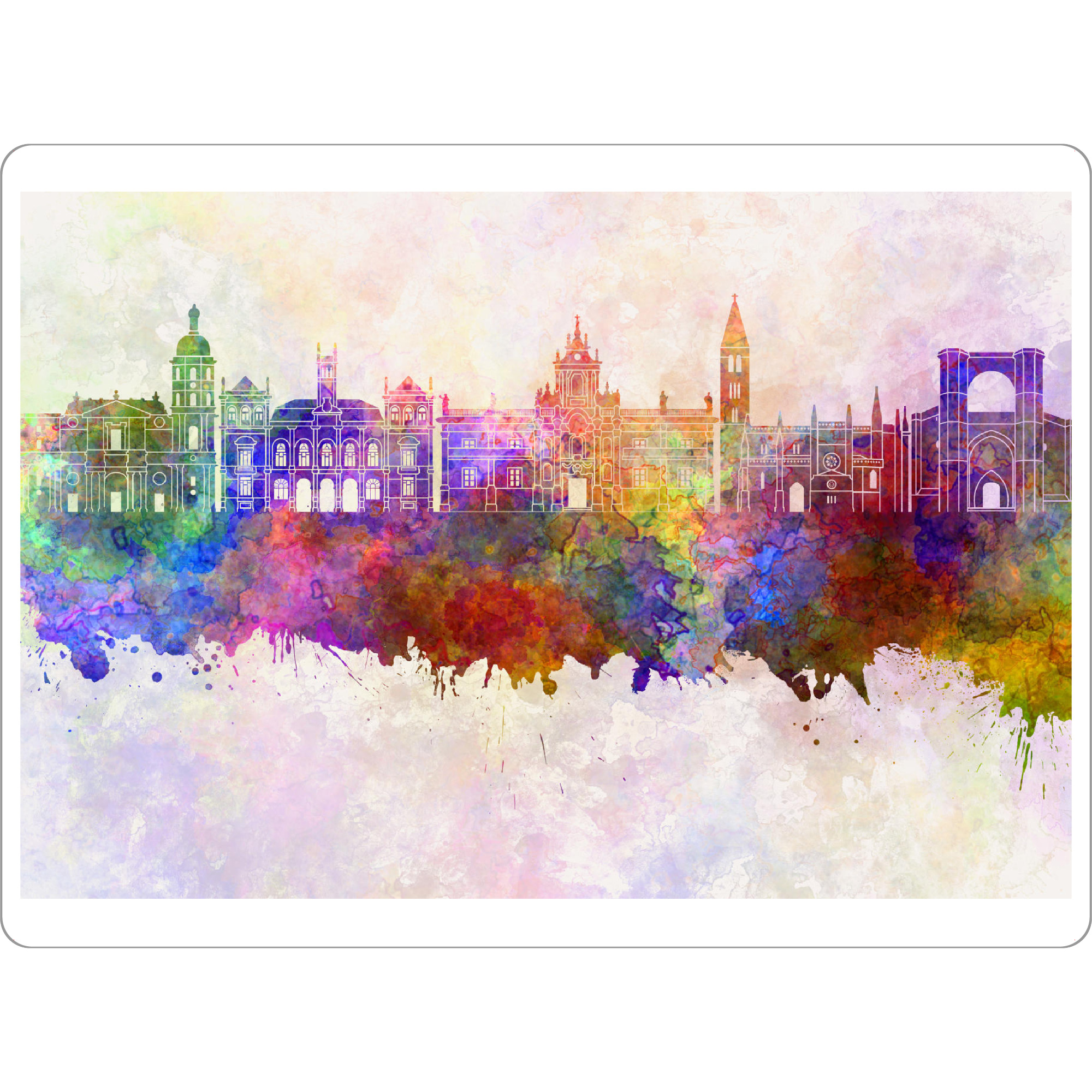 Tischset "Valladolid skyline in watercolor" artboxONE - Städte - Valladolid,Spain - Bild valladolid