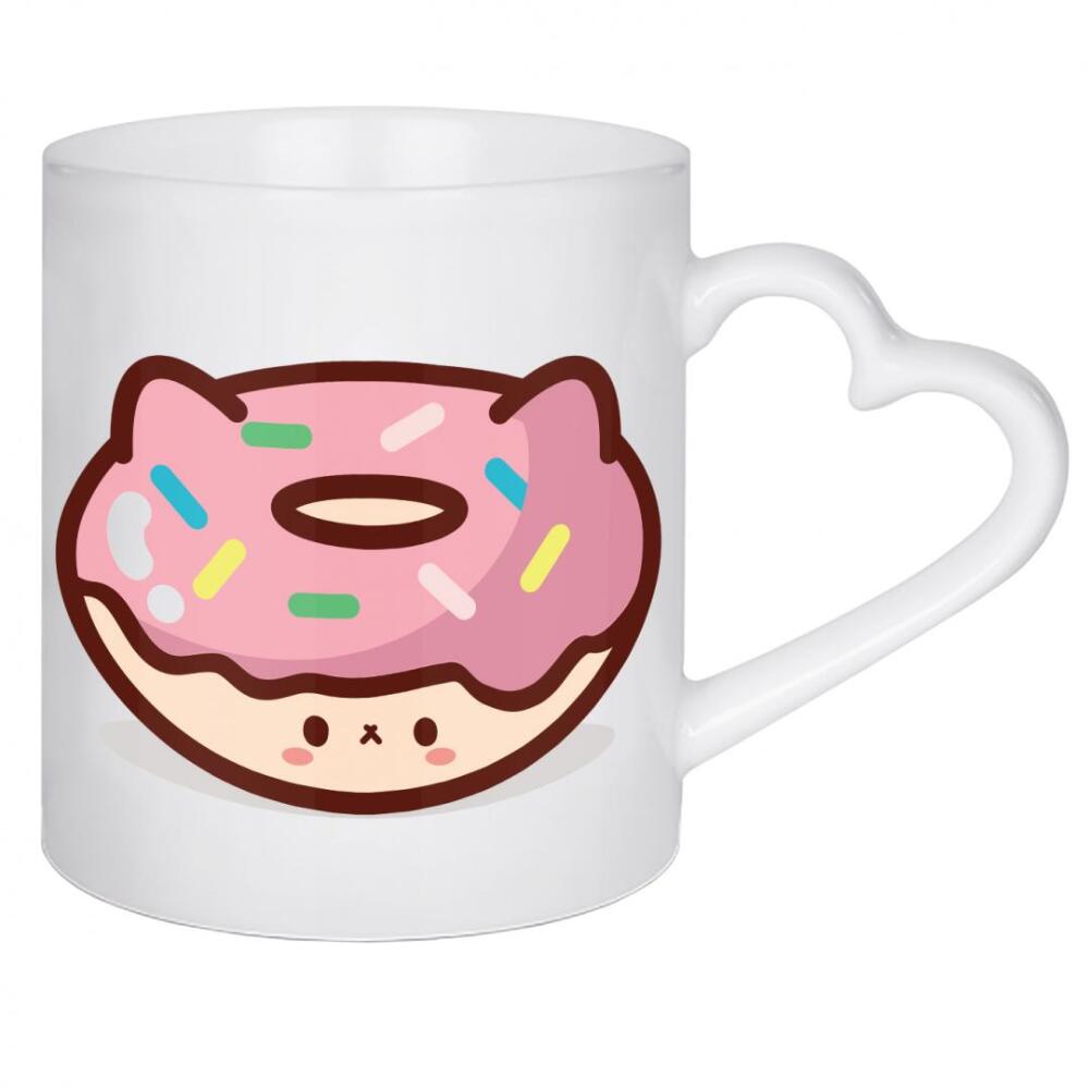 Herztasse "Niedlicher Katzendonut Kawaii" artboxONE - Für Kinder,Tiere
