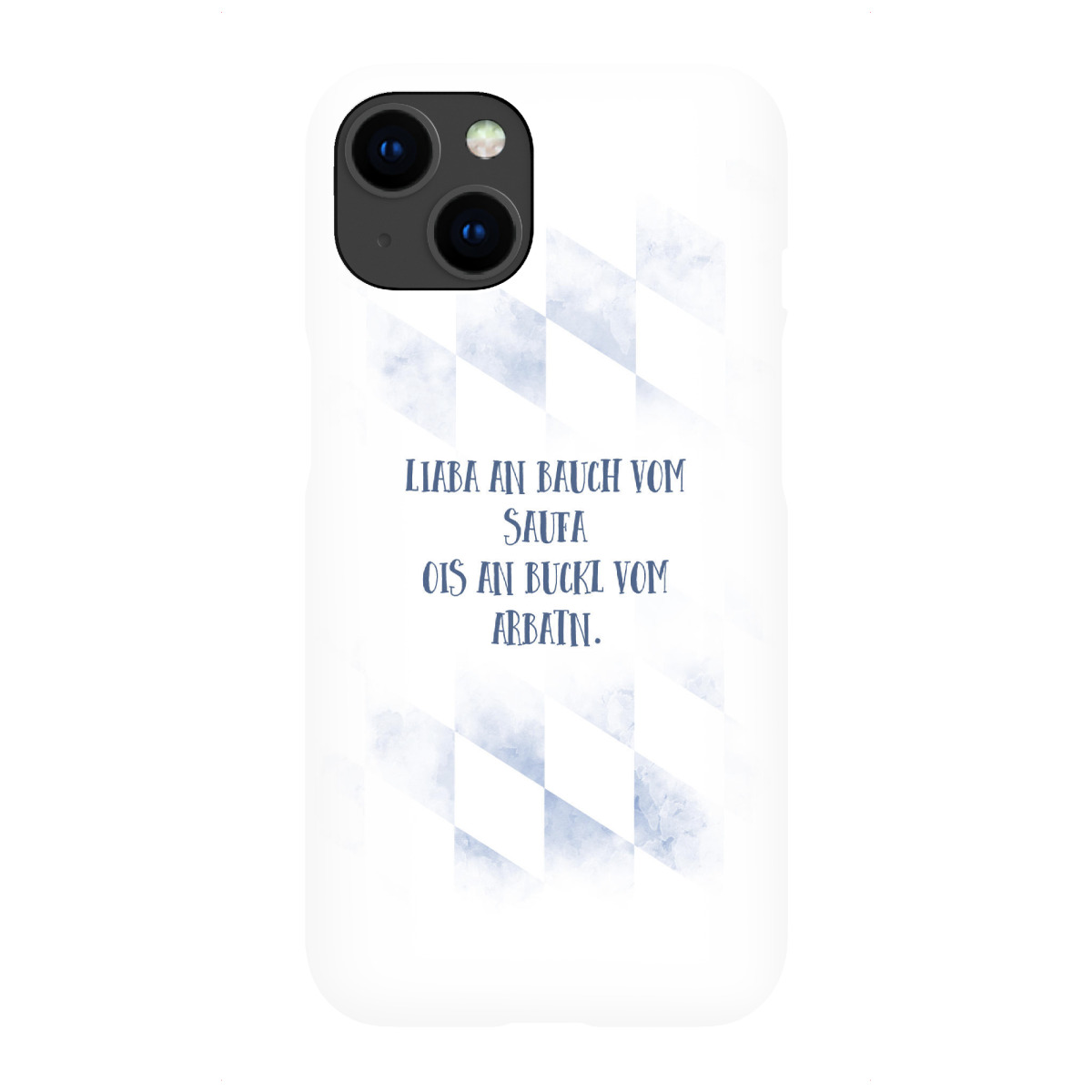 "Typisch Bayern AN BAUCH VOM SAUFA"für iPhone - Premium-Case Handyhülle artboxONE
