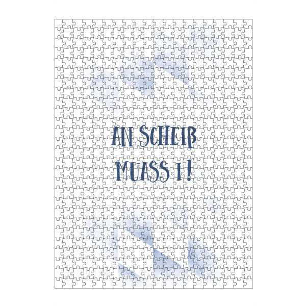 artboxONE Puzzle "Typisch Bayern AN SCHEIß" artboxONE - Typografie - Dialekt,Bayrisch - Bild dialekt