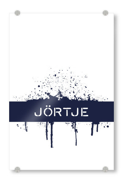 Acrylglasbild "Plattdeutsch JÖRTJE" artboxONE - Typografie - Dialekt,Spruch