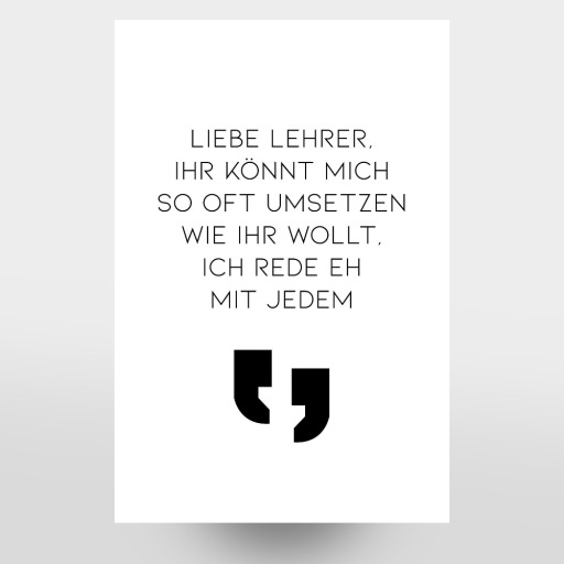 Liebe Lehrer