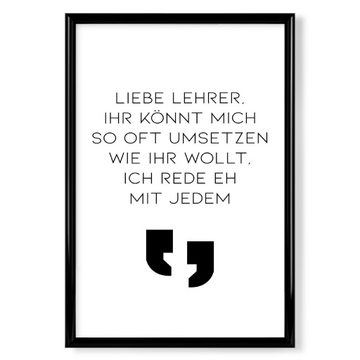 Liebe Lehrer