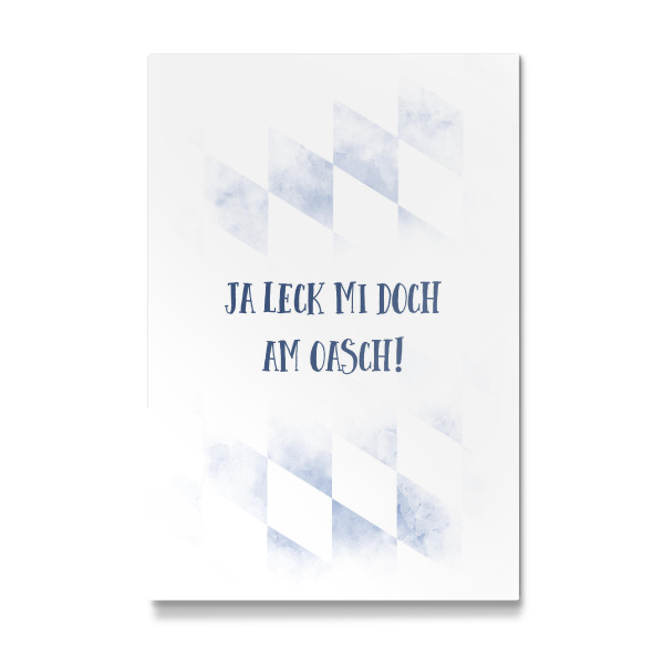 Galerie-Print "Typisch Bayern JA LECK MI DOCH" 30x20 cm artboxONE