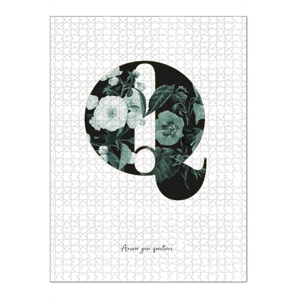 Puzzle Ravensburger "Floral Alphabet-Q" artboxONE - Buchstaben,Buchstaben / Q