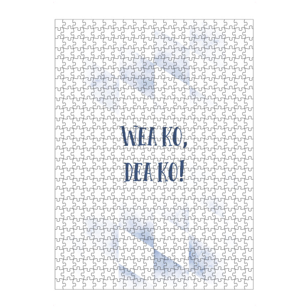 artboxONE Puzzle "Typisch Bayern WEA KO, DEA KO" artboxONE - Typografie - Dialekt,Bayrisch - Bild dialekt