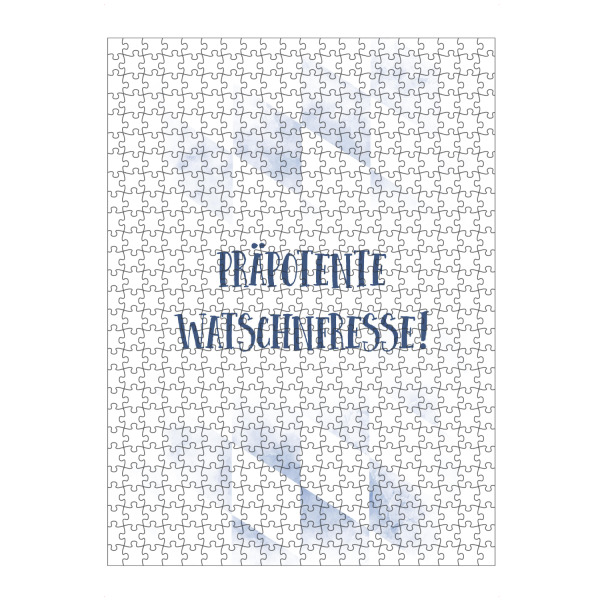 Puzzle Ravensburger "PRÄPOTENTE WATSCHNFRESSE" artboxONE - Typografie - Dialekt,Bayrisch - Bild dialekt