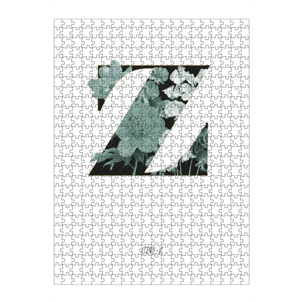 Puzzle Ravensburger "Floral Alphabet-Z" artboxONE - Schwarzweiß,Buchstaben,Buchstaben / Z