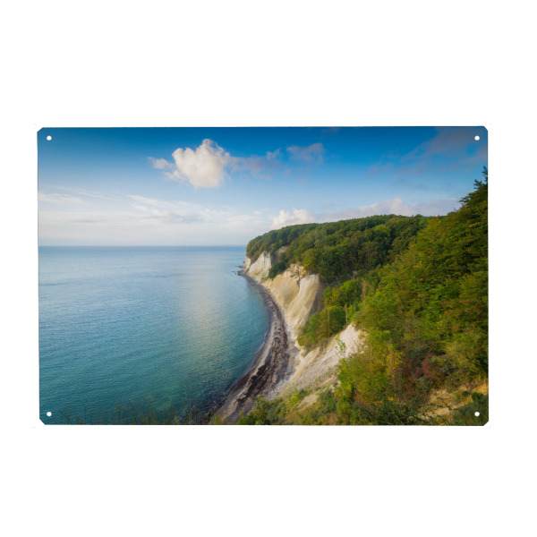 Holzbild "Kreideküste auf Insel Rügen" artboxONE - Natur - Rügen,Kreideküste,Deutschland,Meer,Ostsee