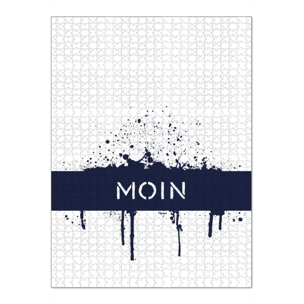 Puzzle Ravensburger "Plattdeutsch MOIN" artboxONE - Typografie - Dialekt,Moin,Maritim - Bild dialekt