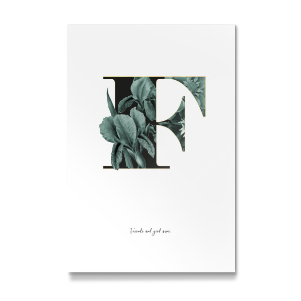 Galerie-Print "Floral Alphabet-F" 30x20 cm artboxONE