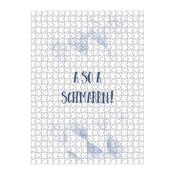 artboxONE Puzzle "Typisch Bayern A SO A SCHMARRN" artboxONE - Typografie - Dialekt,Bayrisch - Bild dialekt