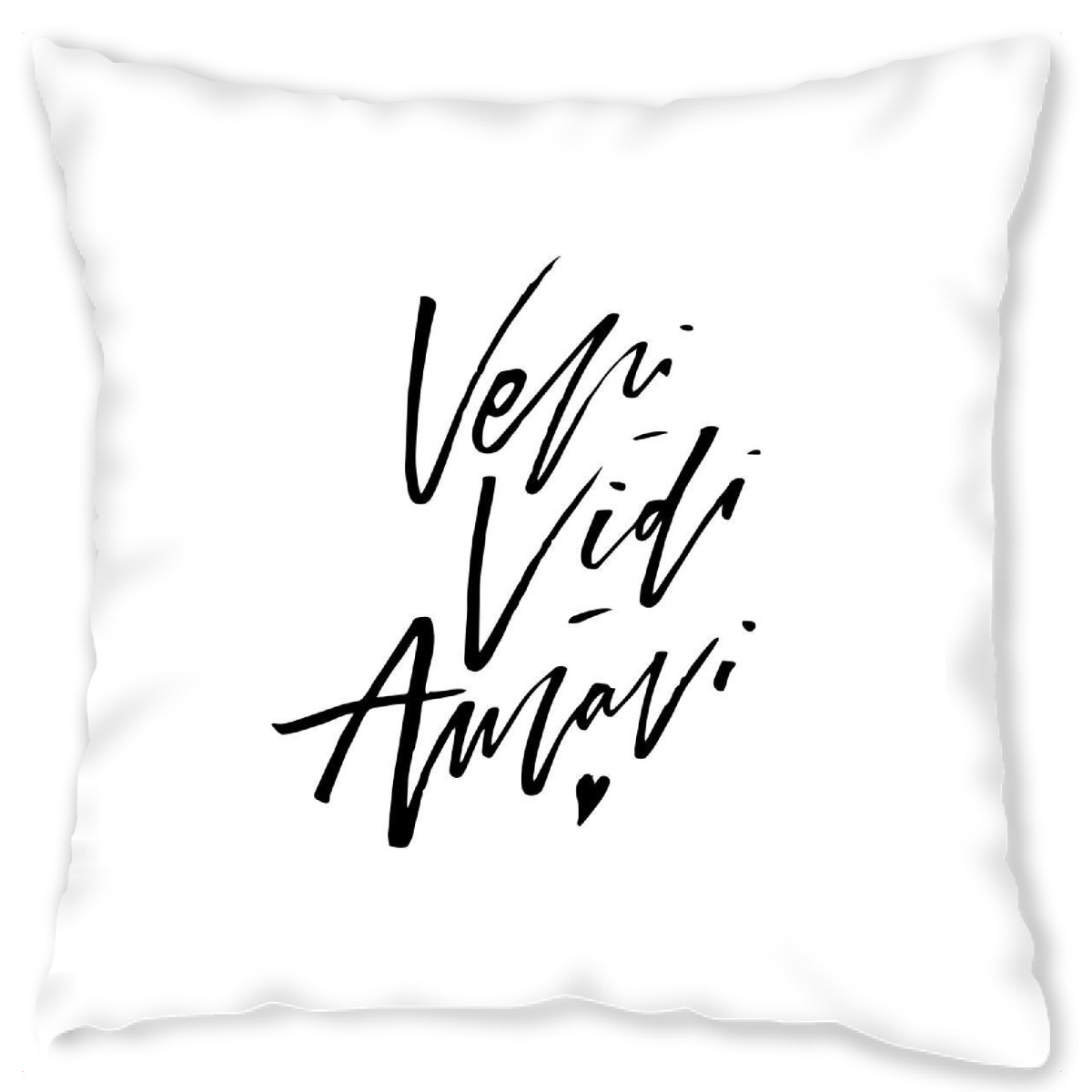 Design-Kissen "Veni Vidi Amavi Quote" artboxONE - Schwarzweiߟ,Liebe - Love,Travel,Inspiration