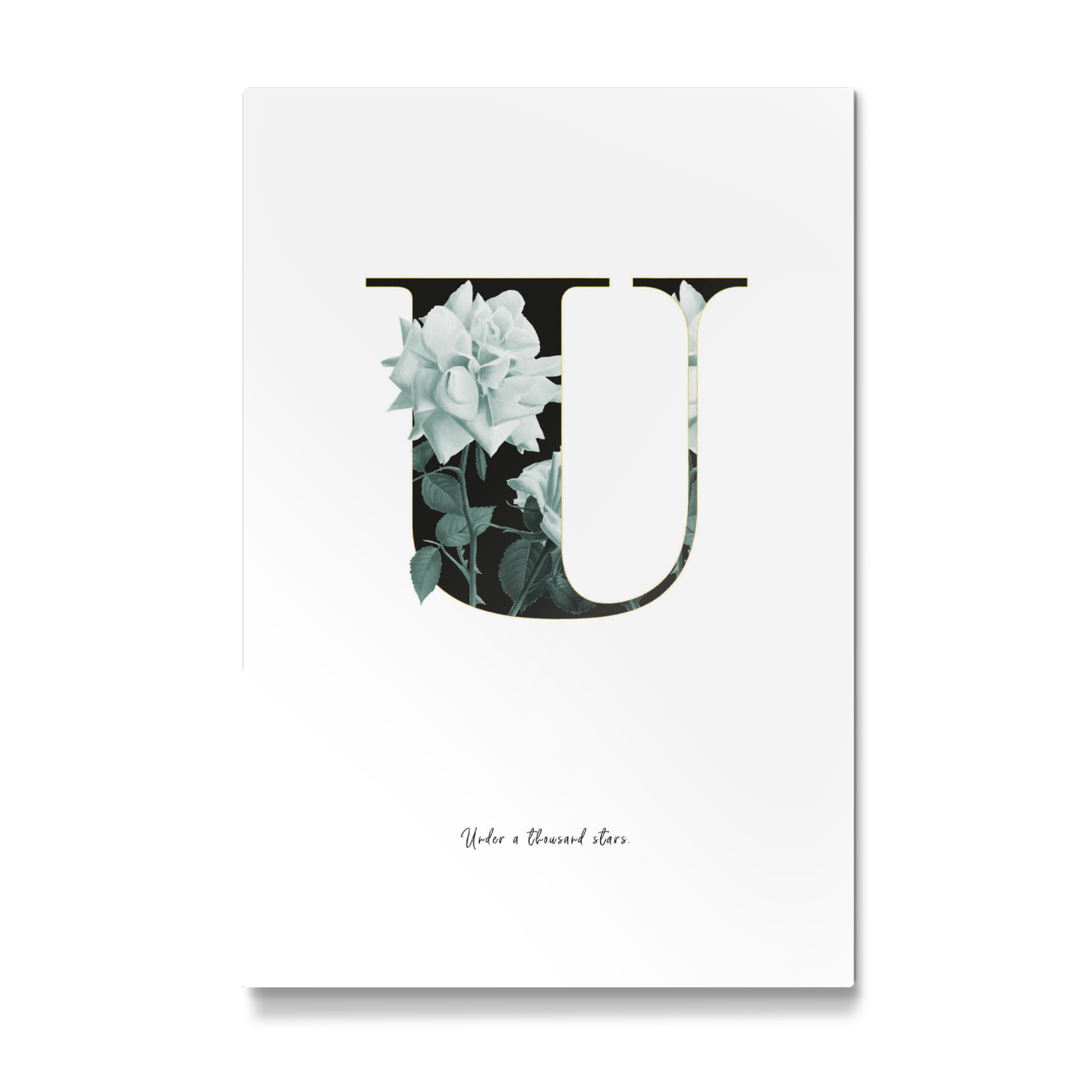 Galerie-Print "Floral Alphabet-U" 75x50 cm artboxONE