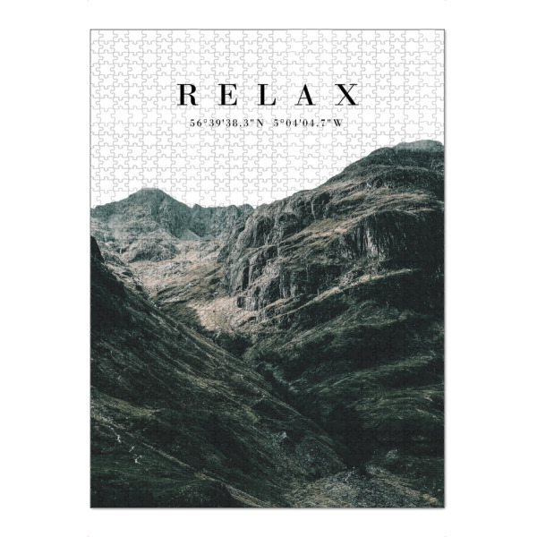 Puzzle Ravensburger "Relaxing green" artboxONE - Natur - Forest,Hills,Mountain,Vacation,Summer - Bild forest