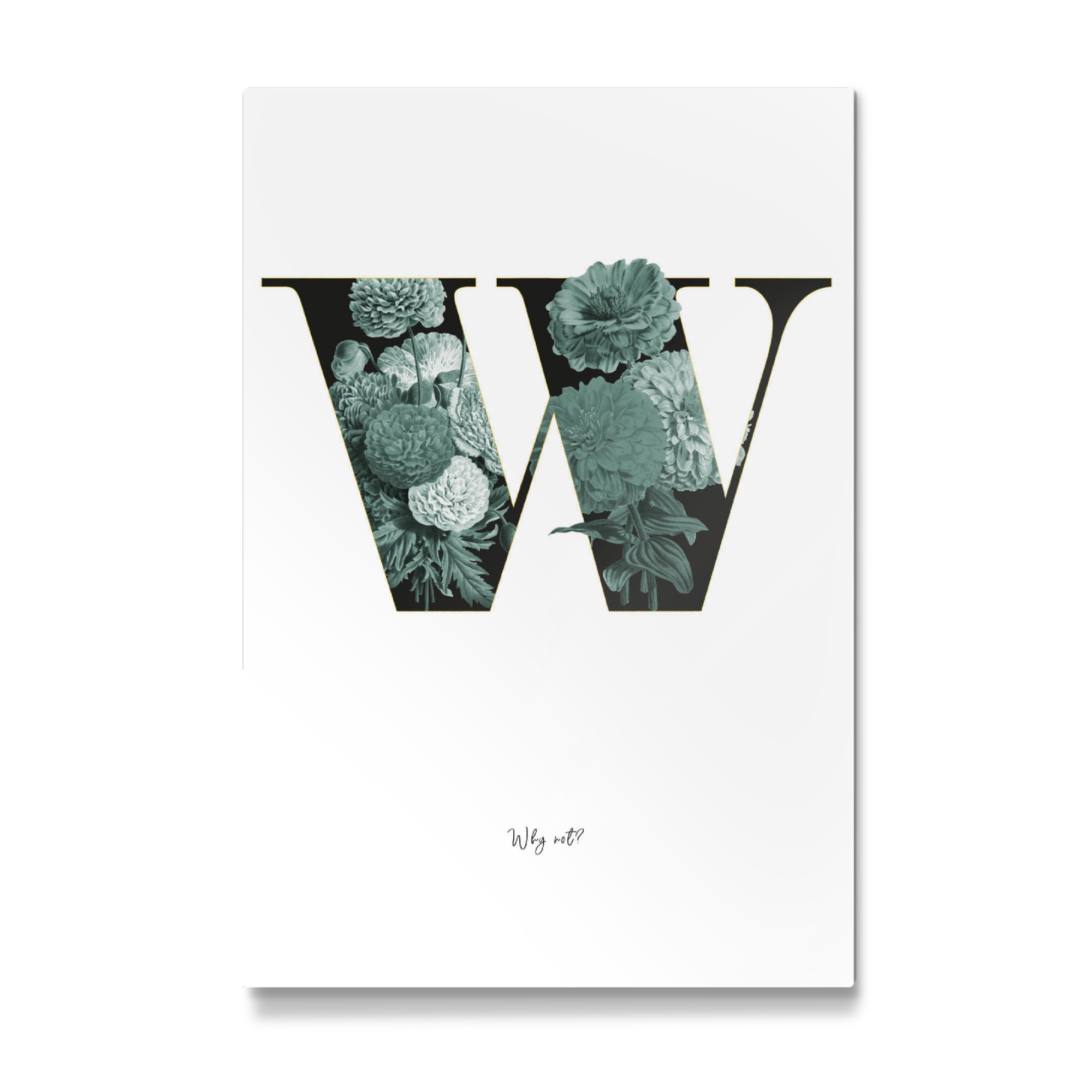 Galerie-Print "Floral Alphabet-W" 75x50 cm artboxONE