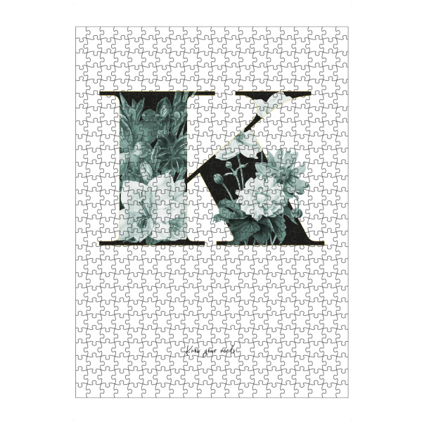 artboxONE Puzzle "Floral Alphabet-K" artboxONE - Buchstaben,Buchstaben / K